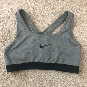 Nike grey sports bra